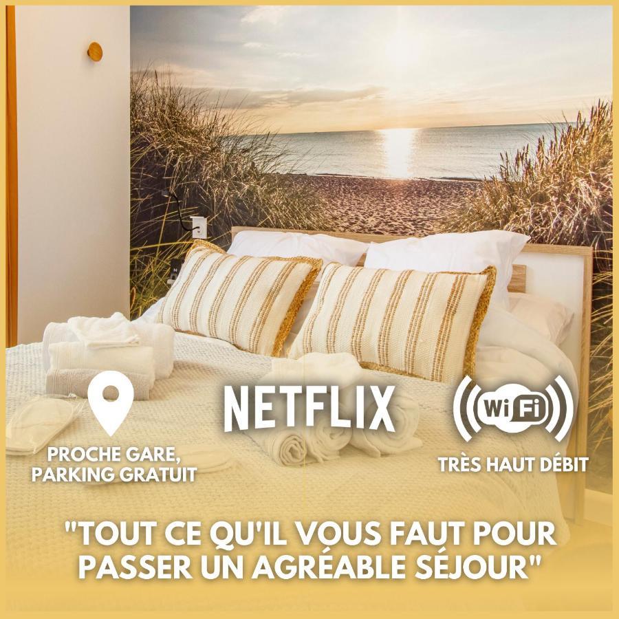 Soleil D'Ete - Netflix & Wifi - Balcon - Climatisation - Parking Gratuit - Check-In 24H24 - Emplacement Velos - Goodmarning Шалон-ан-Шампань Экстерьер фото